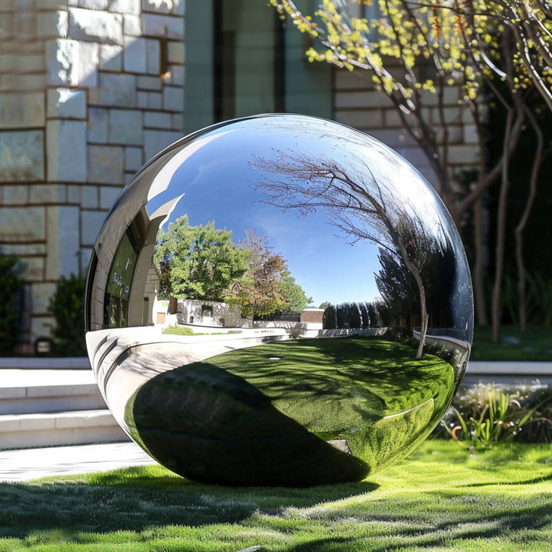 stainless steel spheres for garden (6)