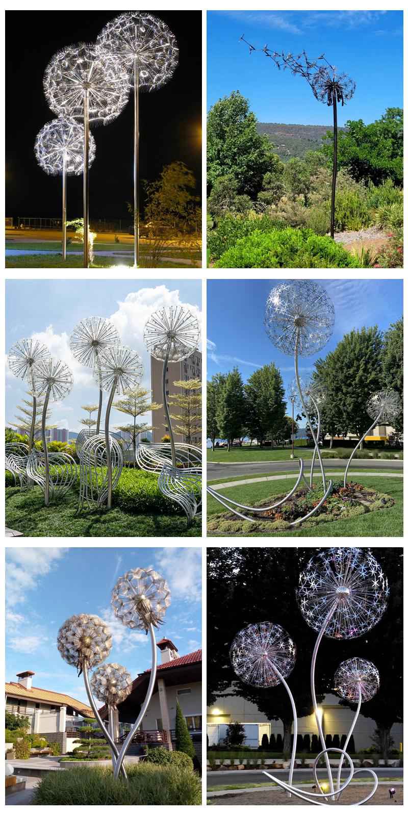 Outdoor-large-stainless-steel-dandelion-sculpture-1