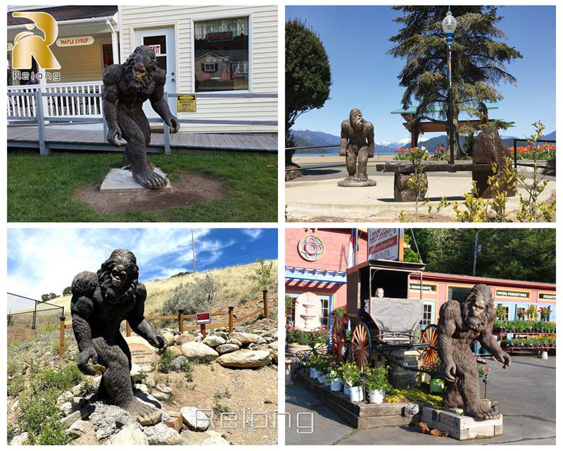 bigfoot statue placement
