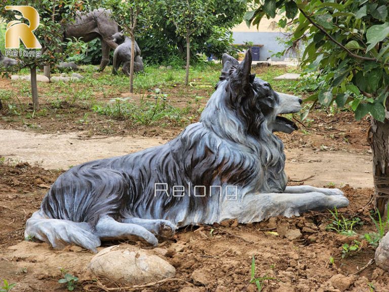 custom bronze dog pet sculpture (1)