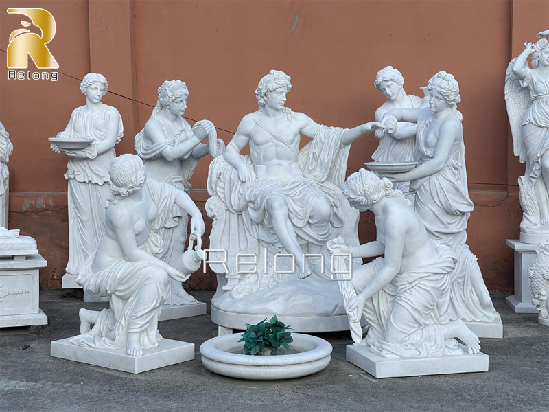 marble greek apollo bathing statue (3)