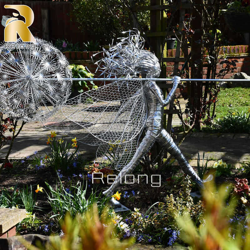 wire dandelion sculpture for sale (4)