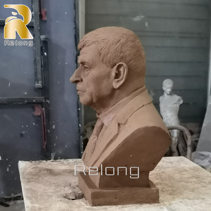 clay model of custom bronze bust (2)