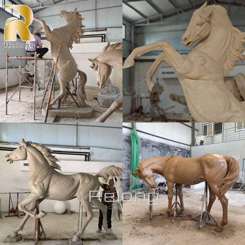horse clay model created by Relong