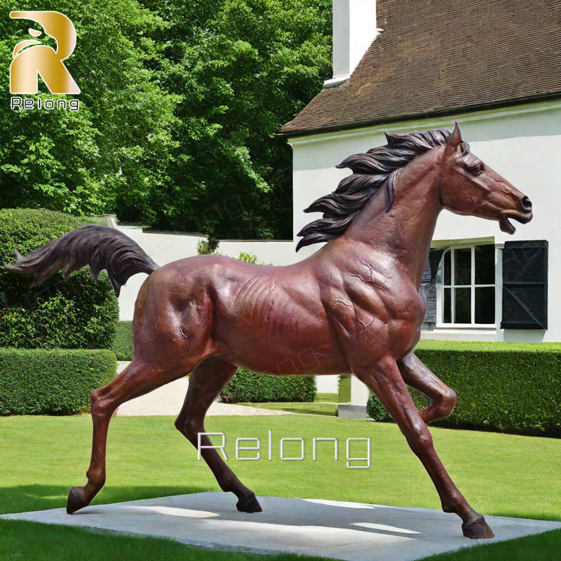 outdoor bronze horse statue for garden