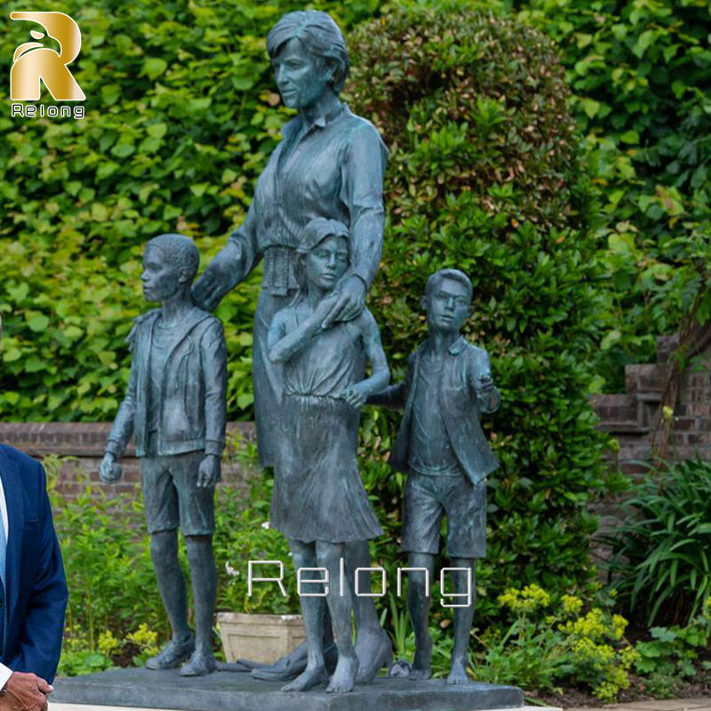 custom bronze teacher and student sculpture