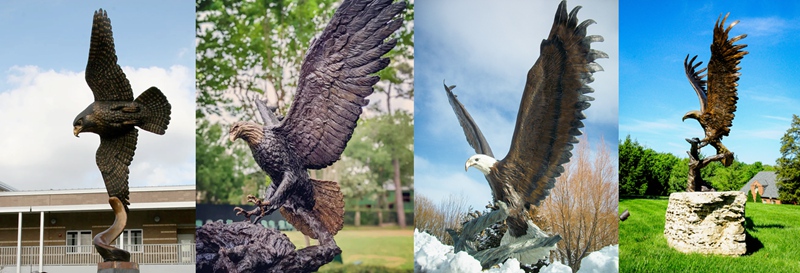 more bronze falcon sculpture designs