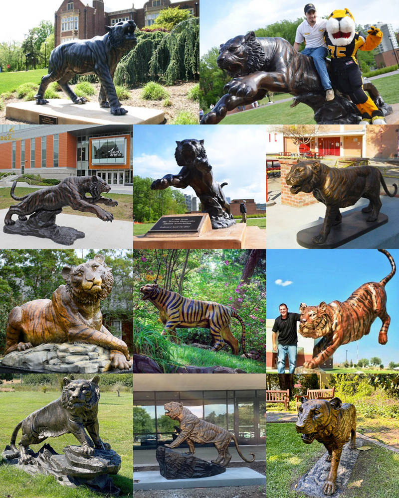 more bronze tiger sculpture designs