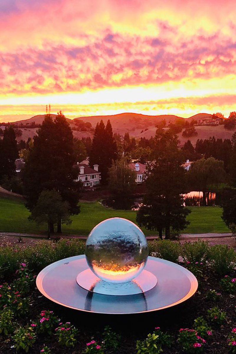 Acrylic Sphere Water Sculpture