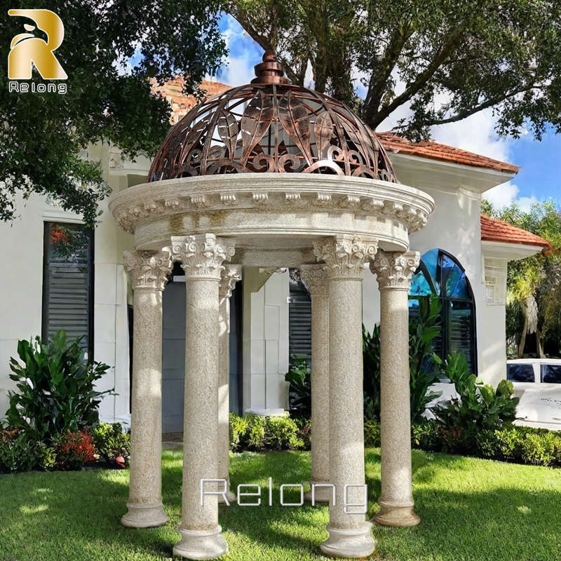 large granite gazebo