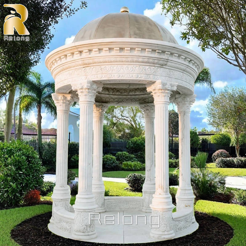 large stone gazebo