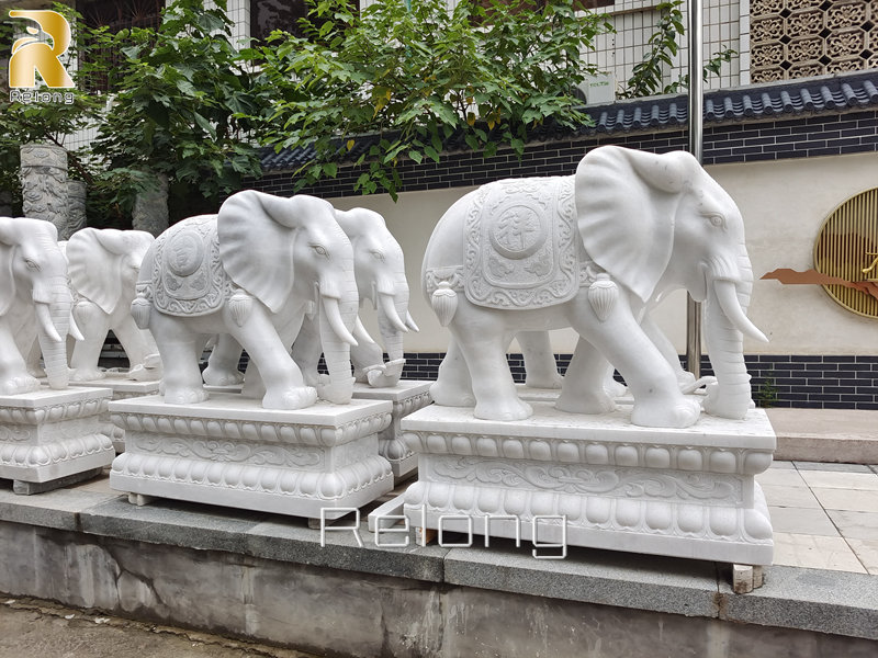 marble elephant animal statue