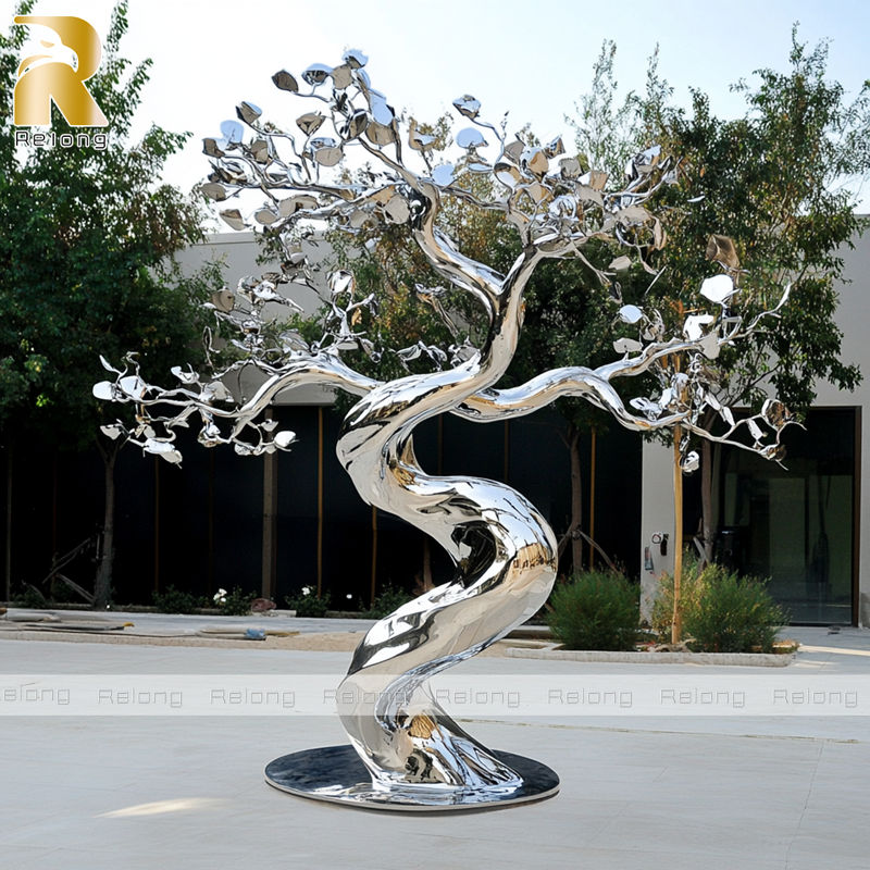Modern Metal Tree Art Sculpture for Outdoor Decor RLCS-017