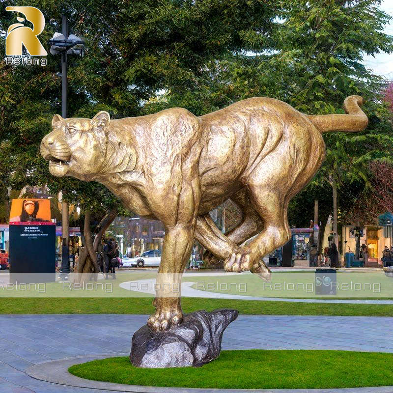 Outdoor Bronze Puma Sculpture for Sale RBLI-007