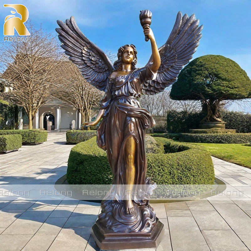 bronze angel statue for garden