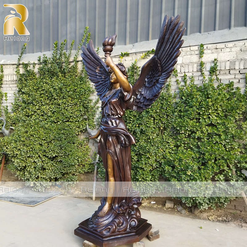 finished angel statue