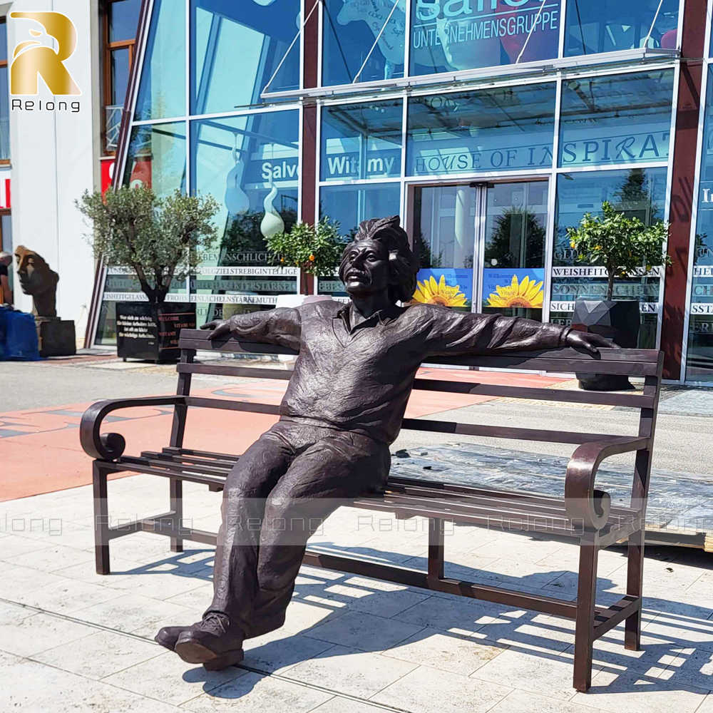 Albert Einstein sculpture for outdoor decor