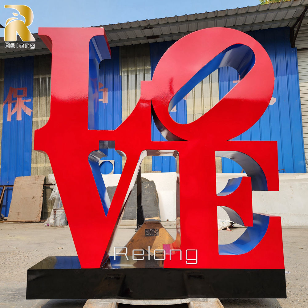 Stainless Steel Robert Indiana Love Sculpture for Sale RLPMS-008