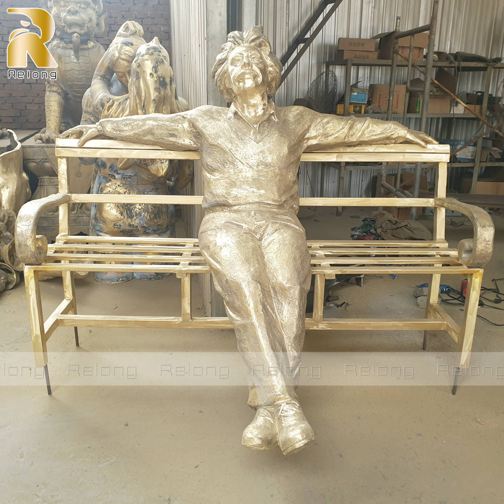 bronze casting Albert Einstein sculpture