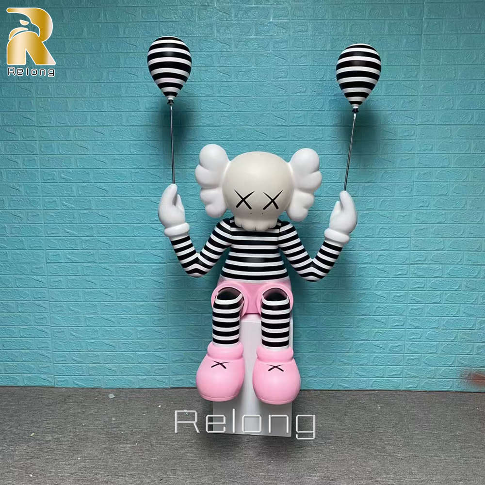 decorative kaws sculpture