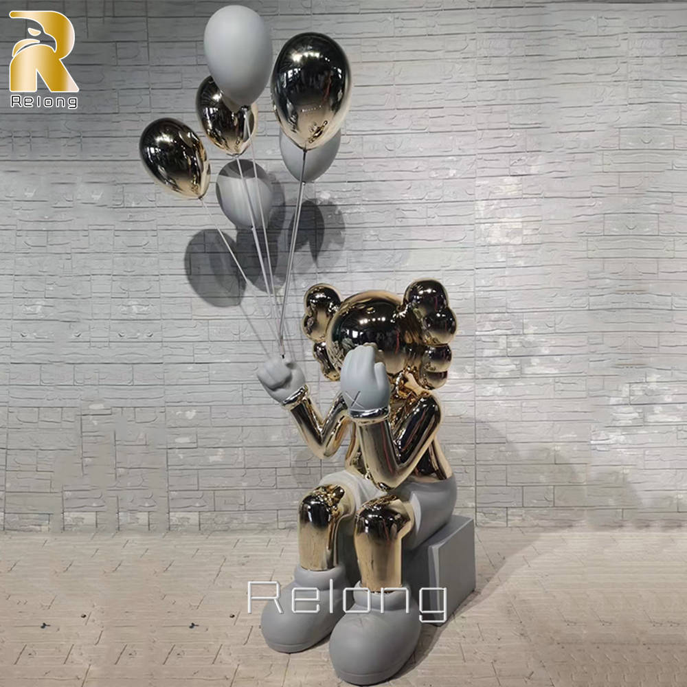 fiberglass sitting kaws sculpture