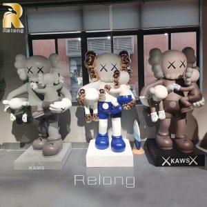 life size fiberglass kaws sculpture