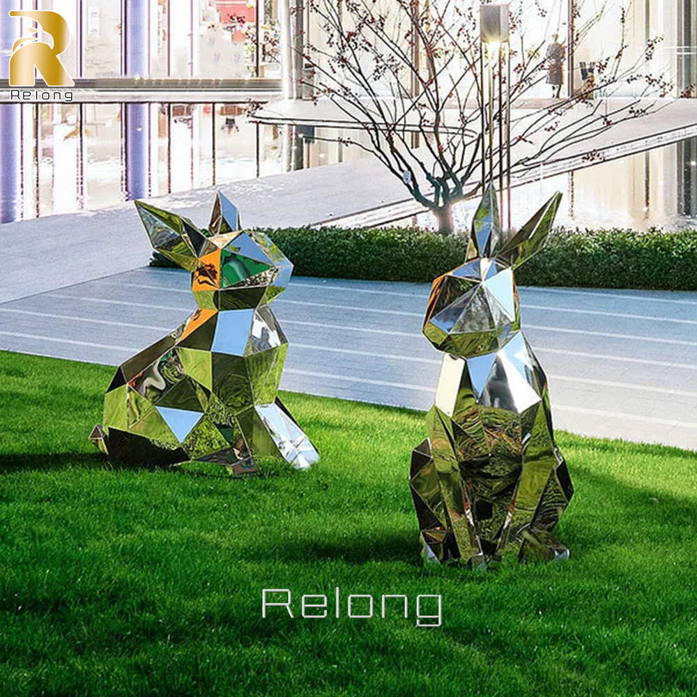 modern yard decorative rabbit sculpture