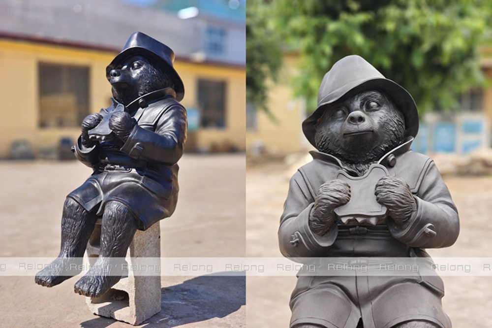 Paddington bear statue details