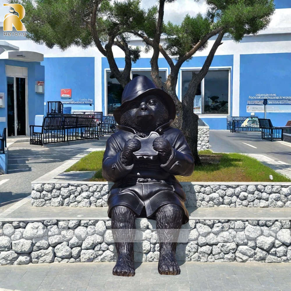 Paddington bear statue for street decor