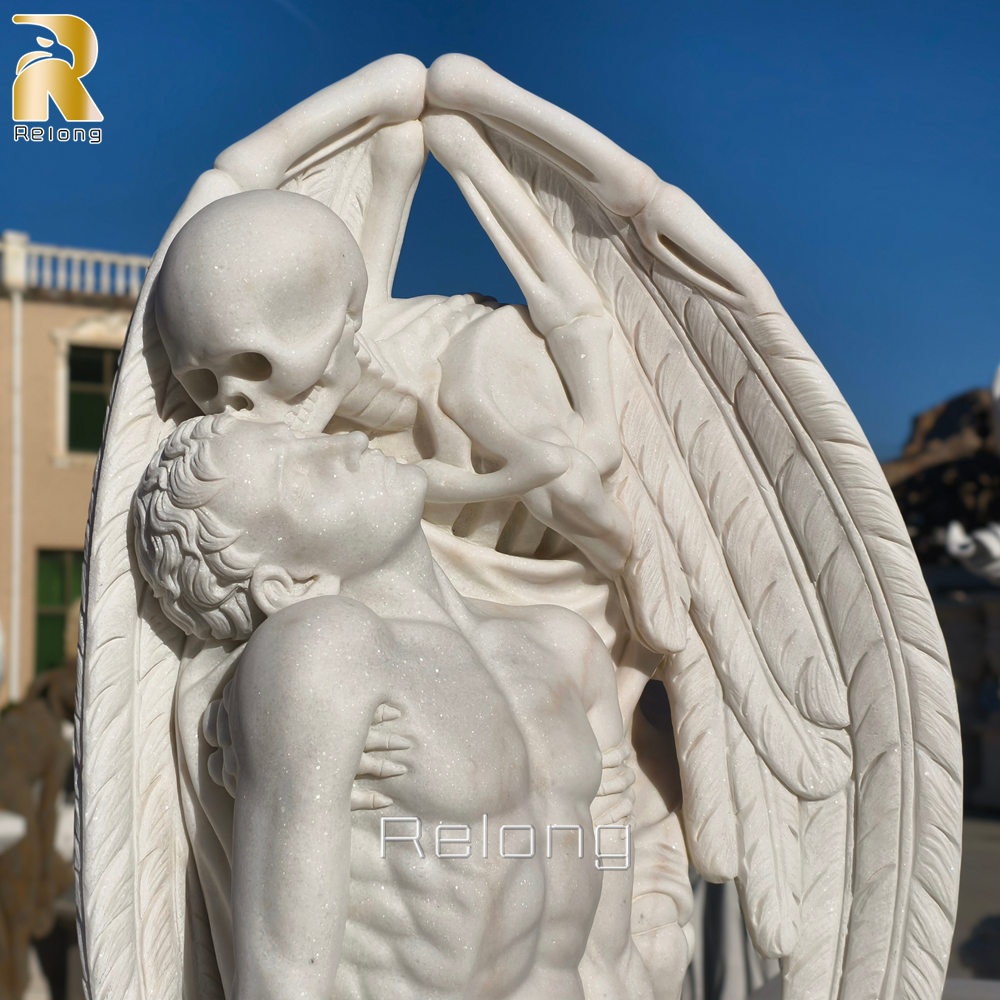 hand carved kiss of death statue replica