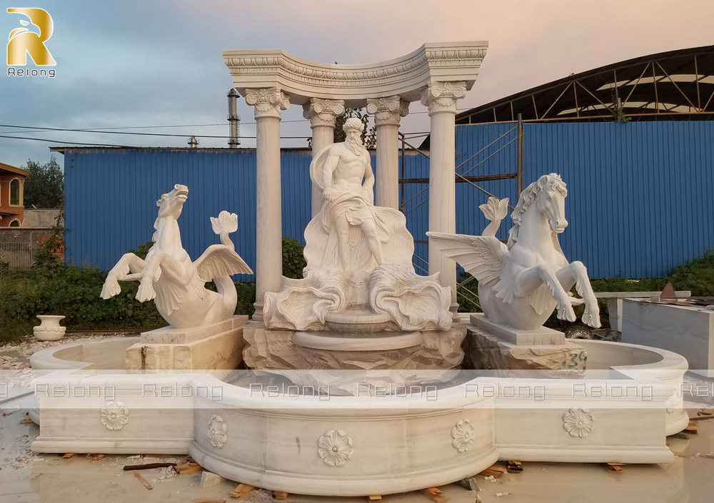 large marble trevi fountain replica