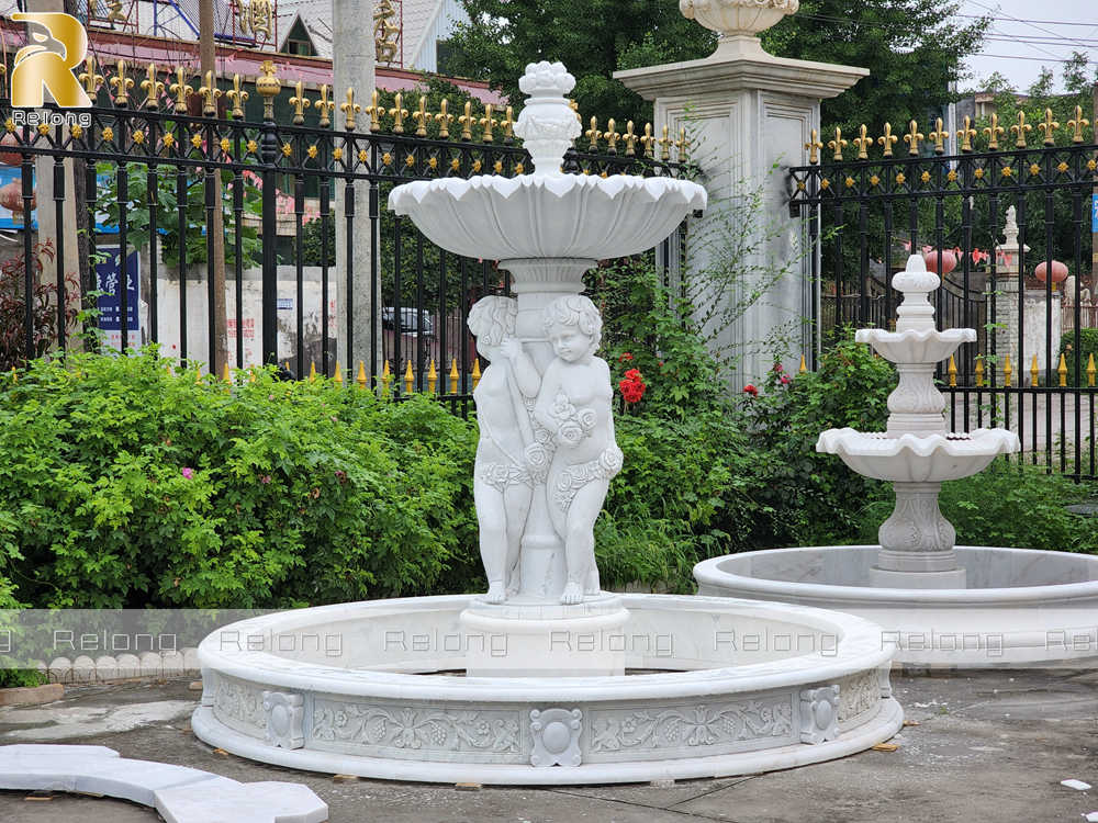 marble cherub fountain