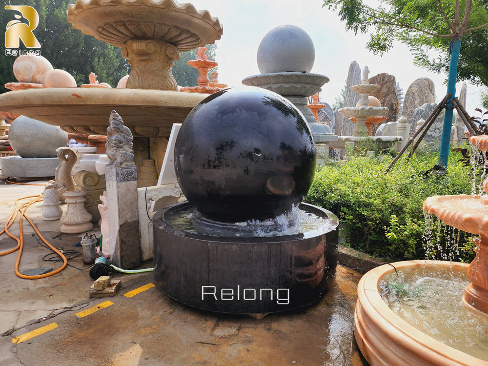 marble rolling ball fountain
