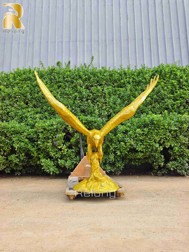 golden eagle sculpture