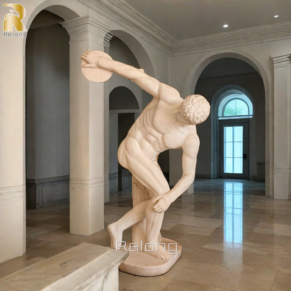 greek discobolus statue for home decor