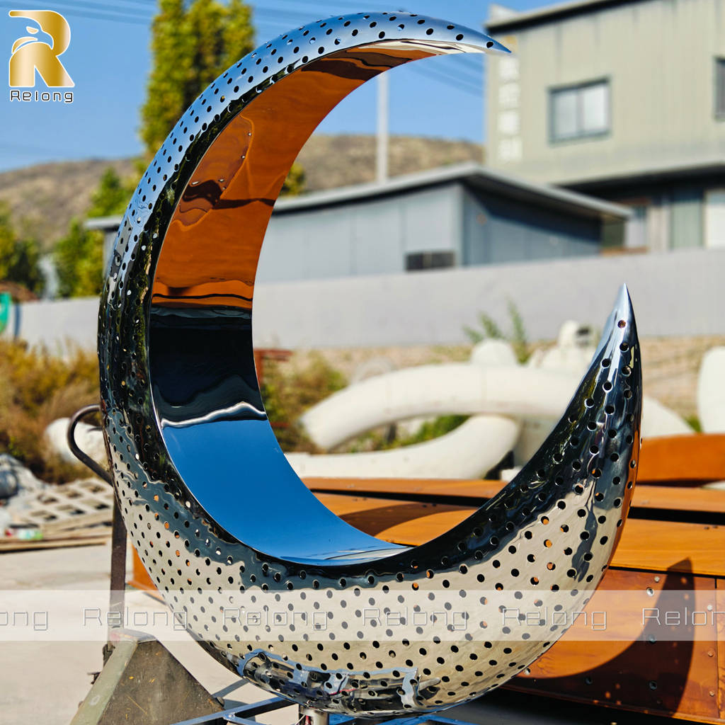 half moon sculpture