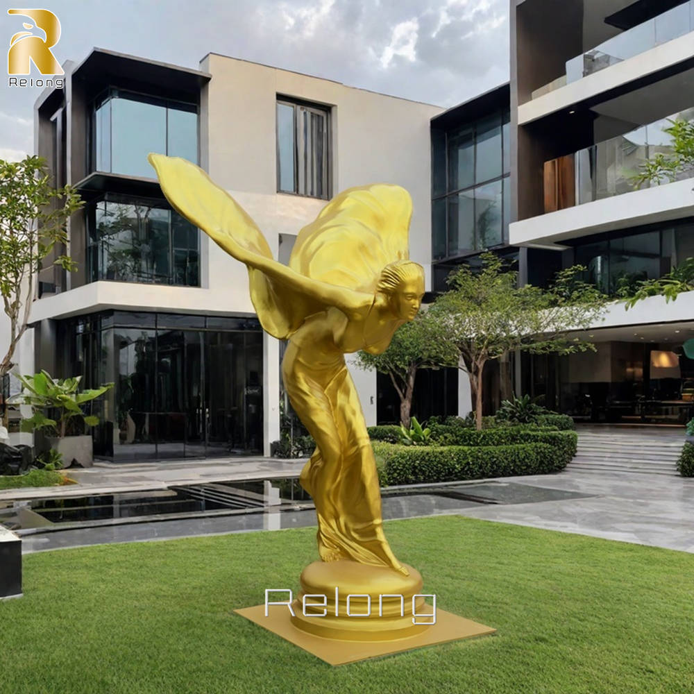 Bronze Rolls Royce Spirit of Ecstasy Sculpture RBFFS-016