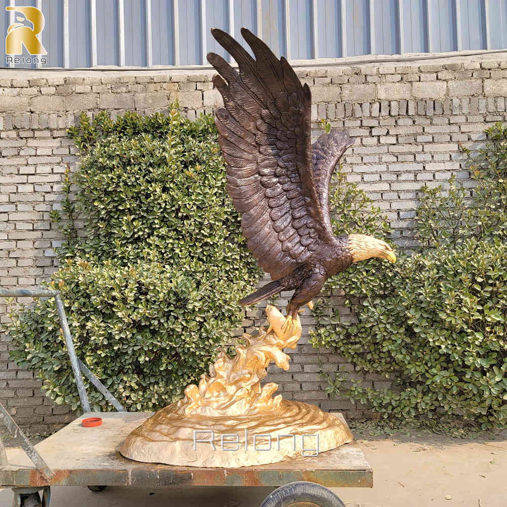 bronze eagle statue