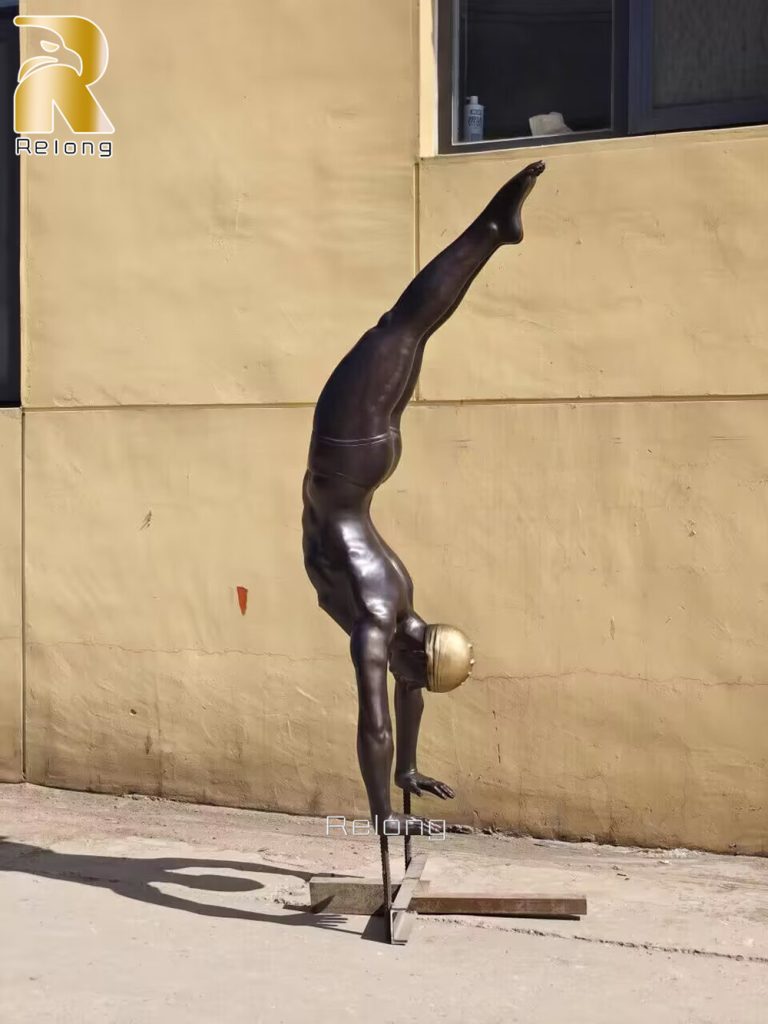 bronze man sculpture