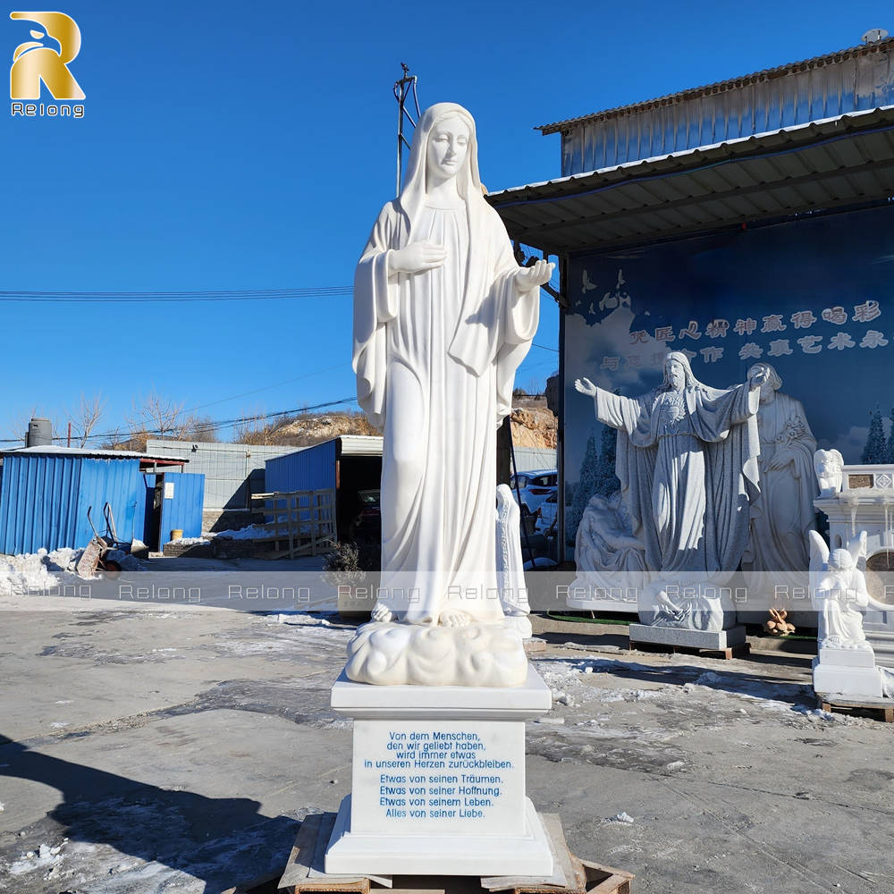 customized marble Virgin Mary statue