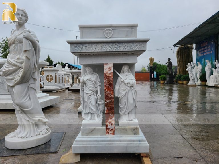 marble religious saint statue pulpit