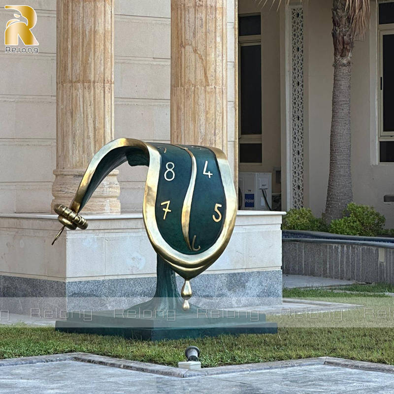 dali clock sculpture replica