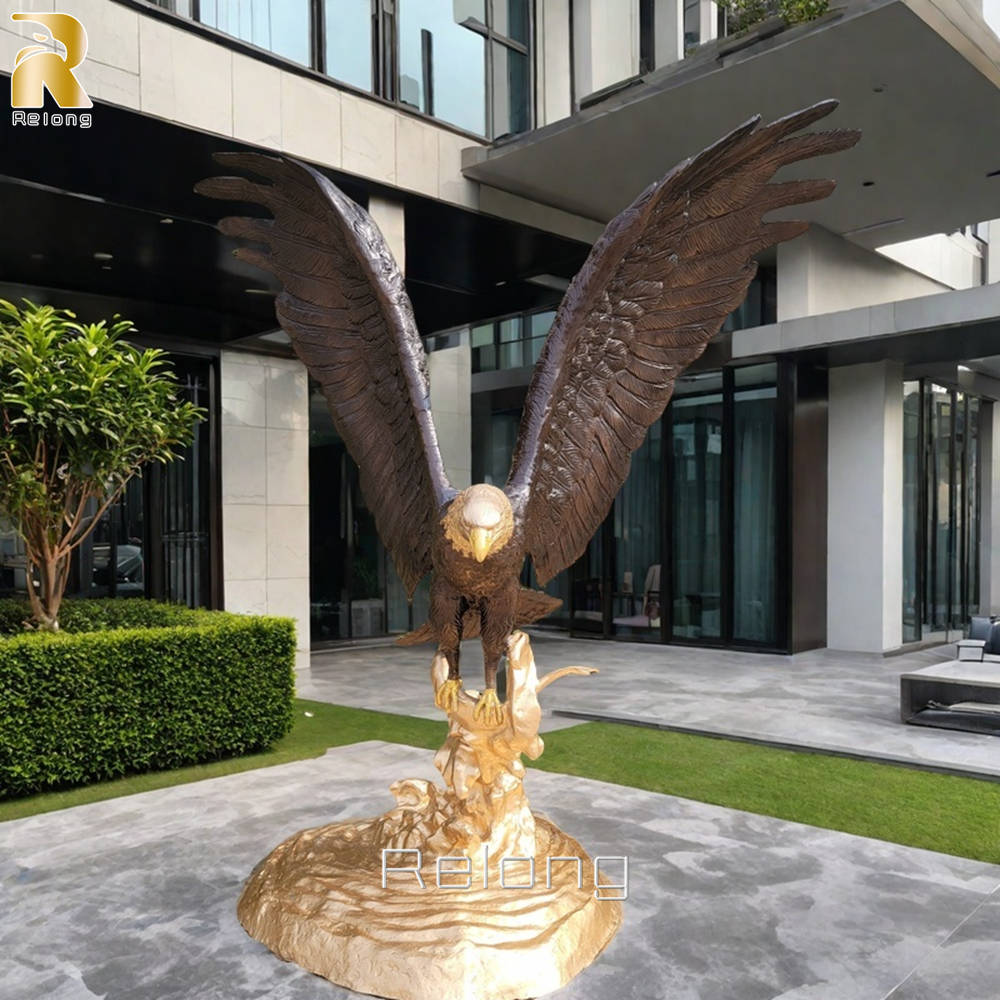 Outdoor Large Bronze Eagle Statue for Sale RBES-008