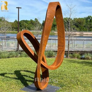 decorative weathering steel sculpture