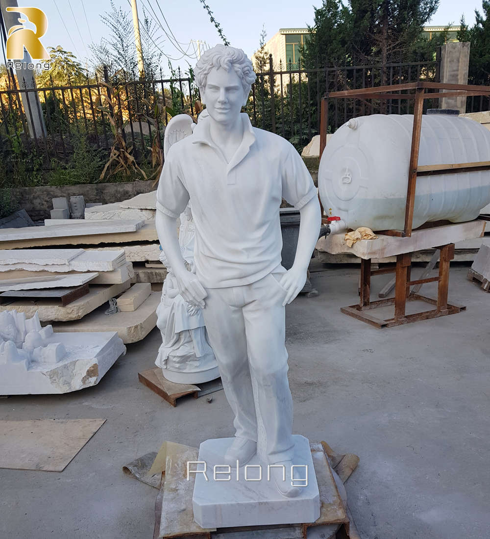 hand carved Blessed Carlo statue