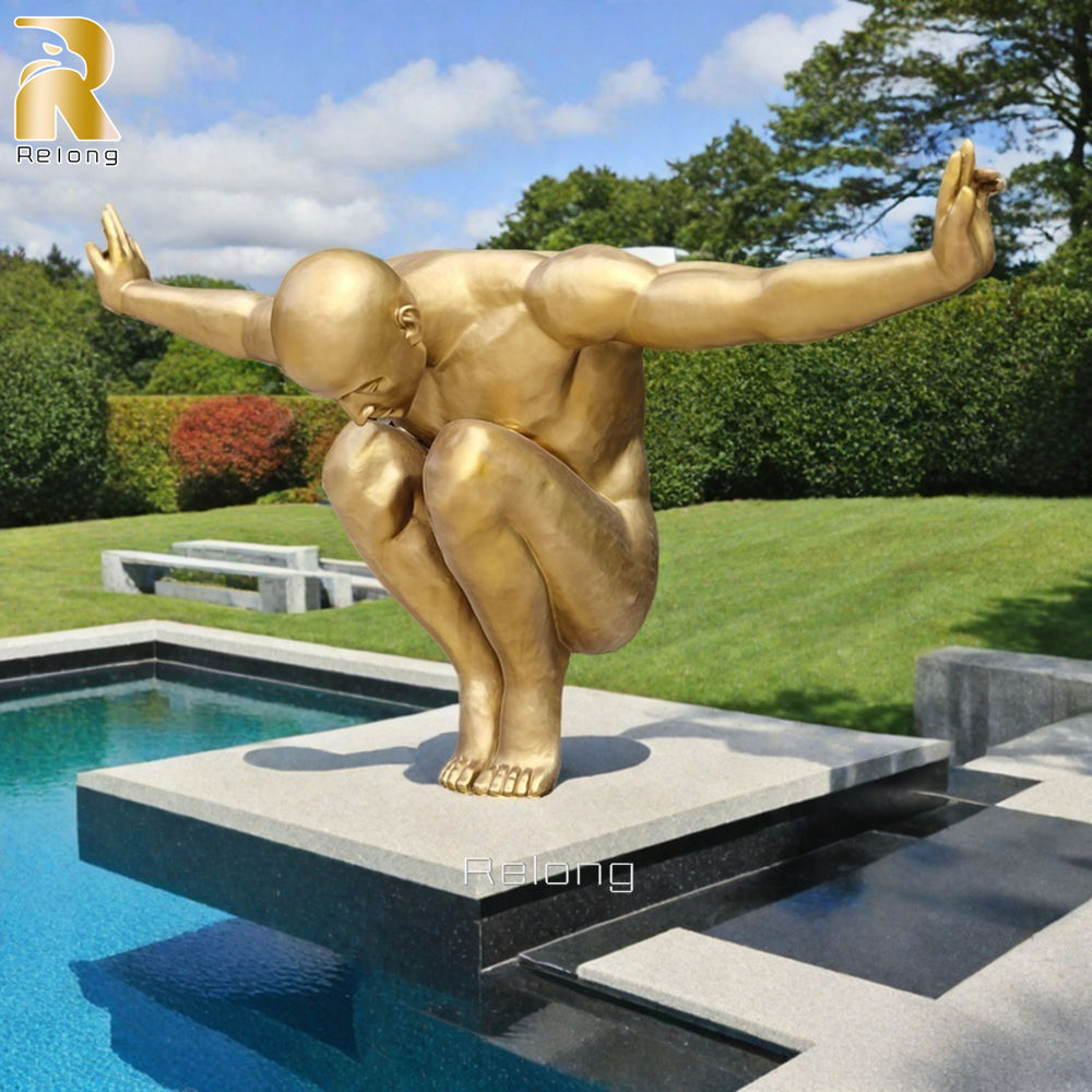 hot sale bronze diving man sculpture