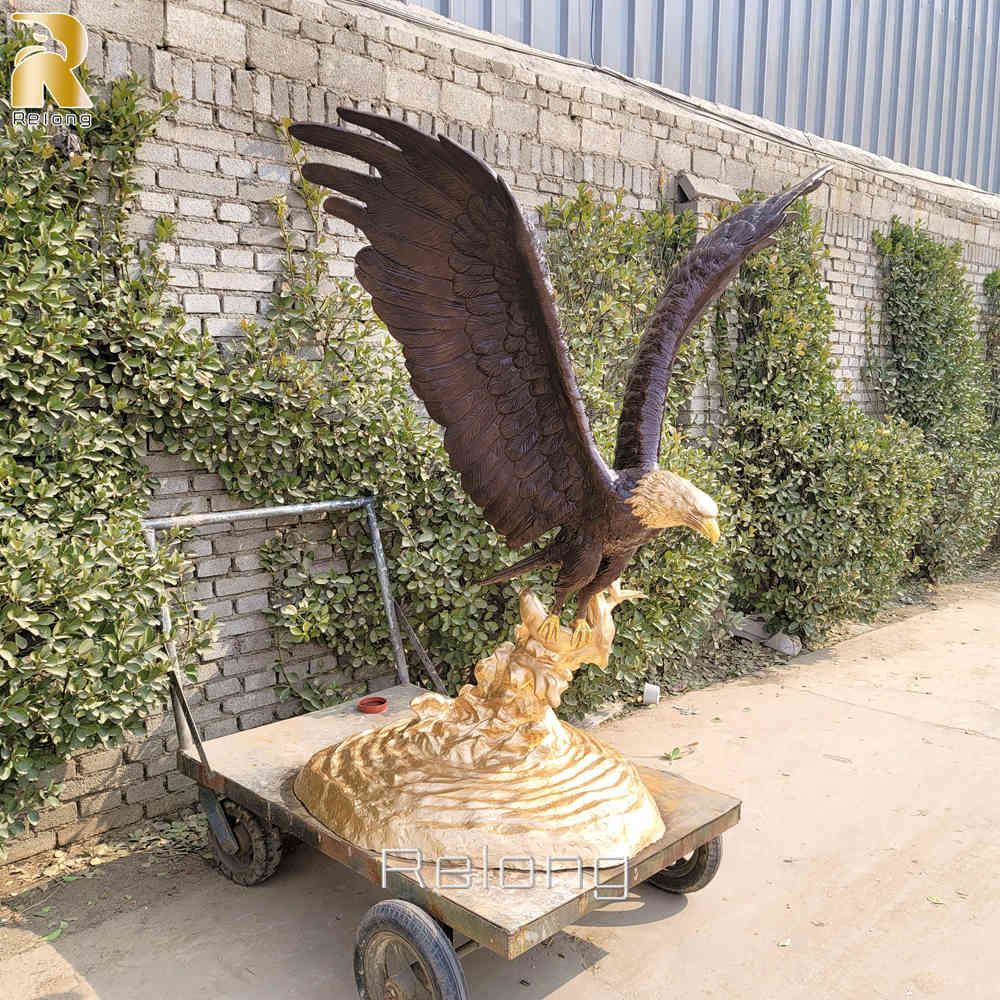 bronze eagle statue