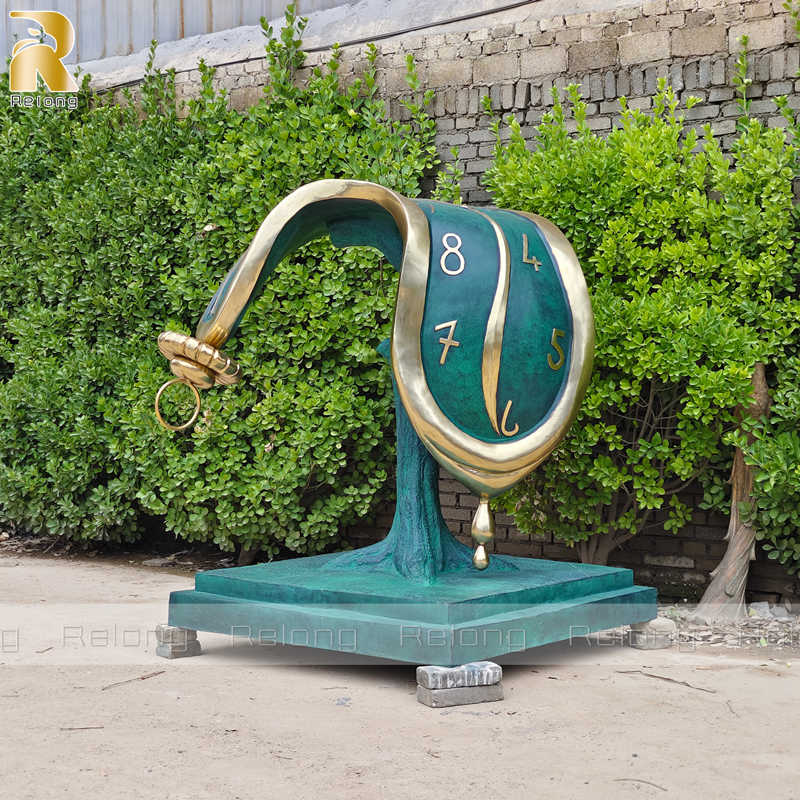 modern decorative dali clock sculpture