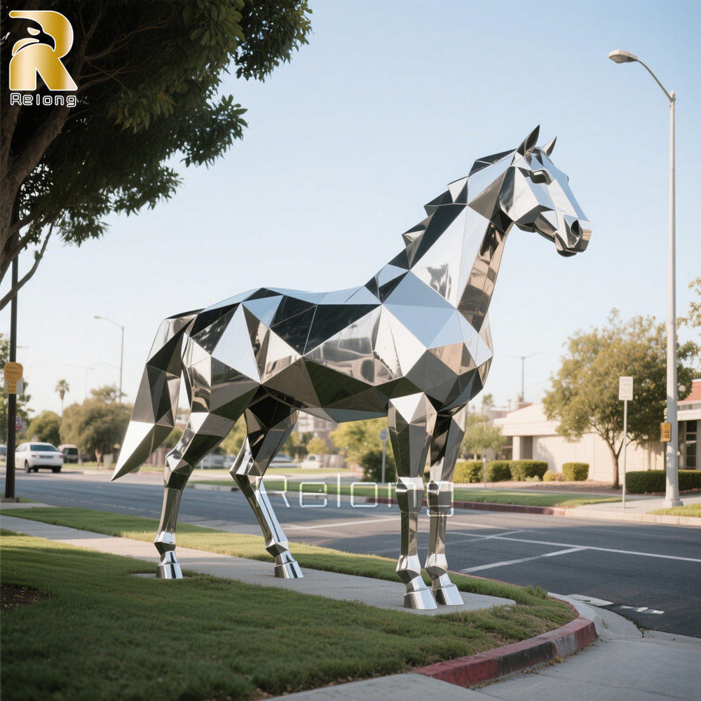 outdoor decorative horse sculpture