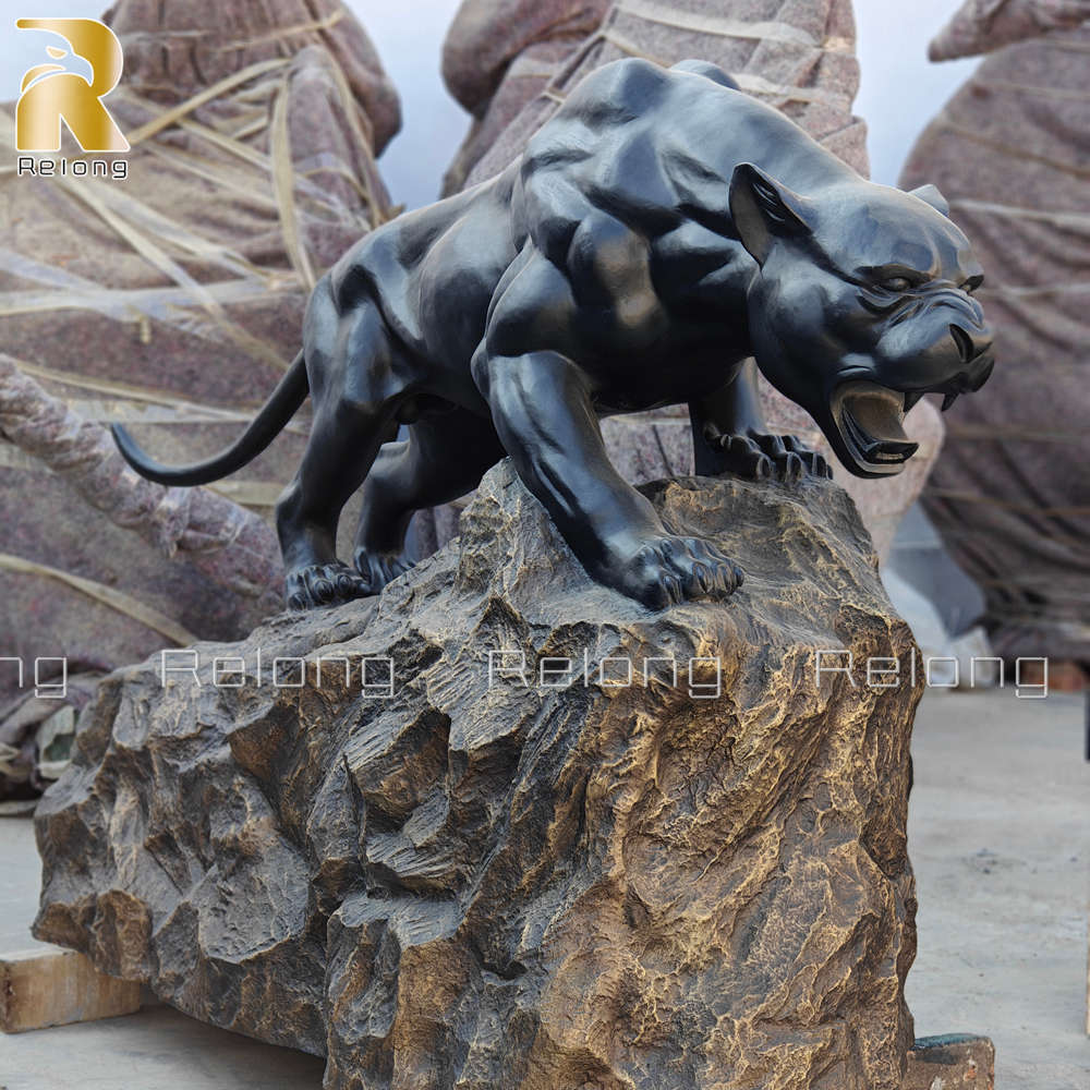 panther sculpture for outdoor deocr